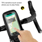WILD MAN E1 Borsa anteriore impermeabile Set di telefoni cellulari MTB Borsa per tubo per bicicletta Accessori per l'equitazione, E1 (Black), E1 (Red)