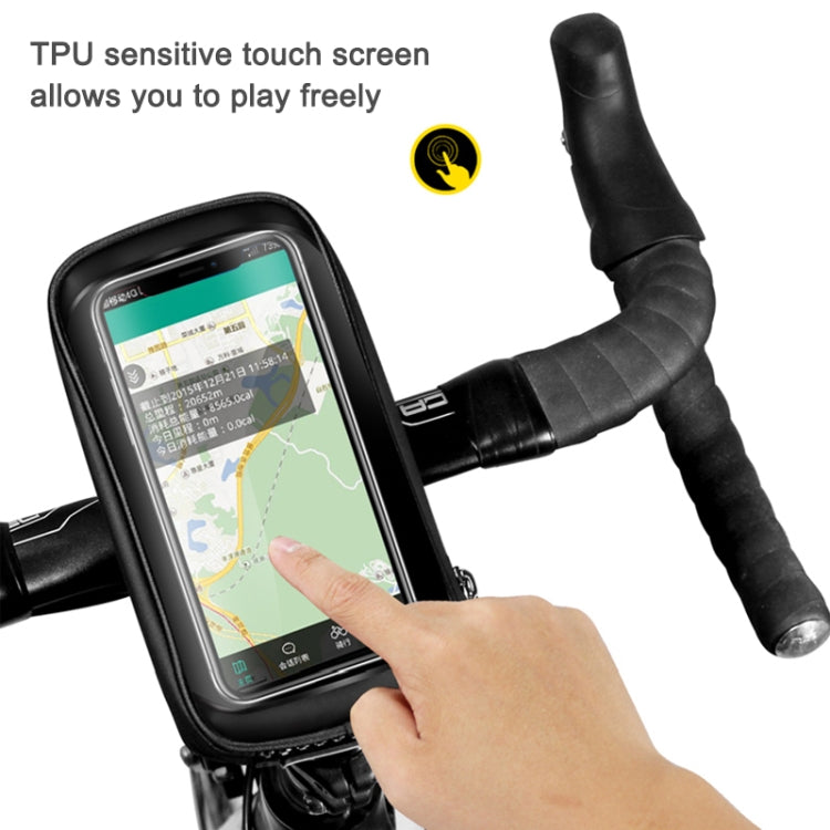WILD MAN E1 Borsa anteriore impermeabile Set di telefoni cellulari MTB Borsa per tubo per bicicletta Accessori per l'equitazione, E1 (Black), E1 (Red)
