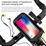 WILD MAN E1 Borsa anteriore impermeabile Set di telefoni cellulari MTB Borsa per tubo per bicicletta Accessori per l'equitazione, E1 (Black), E1 (Red)