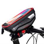 WILD MAN E1 Borsa anteriore impermeabile Set di telefoni cellulari MTB Borsa per tubo per bicicletta Accessori per l'equitazione, E1 (Black), E1 (Red)