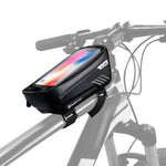 WILD MAN E2 Borsa anteriore impermeabile Set di telefoni cellulari MTB Borsa per tubo per bicicletta Accessori per l'equitazione, E2 (Black), E2 (Red)