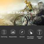 WILD MAN E2 Borsa anteriore impermeabile Set di telefoni cellulari MTB Borsa per tubo per bicicletta Accessori per l'equitazione, E2 (Black), E2 (Red)