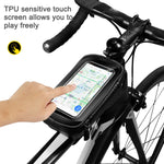 WILD MAN E2 Borsa anteriore impermeabile Set di telefoni cellulari MTB Borsa per tubo per bicicletta Accessori per l'equitazione, E2 (Black), E2 (Red)