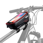 WILD MAN E2 Borsa anteriore impermeabile Set di telefoni cellulari MTB Borsa per tubo per bicicletta Accessori per l'equitazione, E2 (Black), E2 (Red)