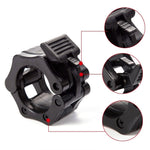 Fibbia in plastica per bilanciere con bloccaggio rapido per barra austriaca, diametro: 25 mm (nero), 25mm
