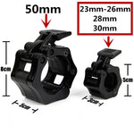 Fibbia in plastica per bilanciere con bloccaggio rapido per barra austriaca, diametro: 25 mm (nero), 25mm