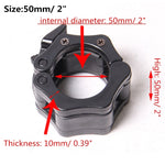 Fibbia in plastica per bilanciere con bloccaggio rapido per barra austriaca, diametro: 25 mm (nero), 25mm