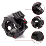 Fibbia in plastica per bilanciere con bloccaggio rapido per barra austriaca, diametro: 25 mm (nero), 25mm