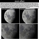 Telescopio astronomico 8-24 mm, oculare zoom continuo interamente in metallo, 8-24mm