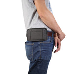 Marsupio sportivo per telefono universale in denim per smartphone da 5,5~6,3 pollici, misura: L, L