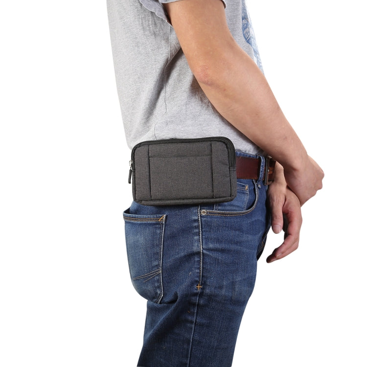 Marsupio sportivo per telefono universale in denim per smartphone da 5,5~6,3 pollici, misura: L, L
