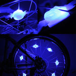 2 ruote per bicicletta, luci a raggi in salice, decorazione, luce notturna a LED colorata