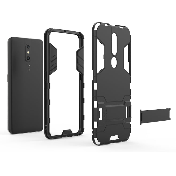 Custodia antiurto PC TPU per OPPO F11 Pro con supporto