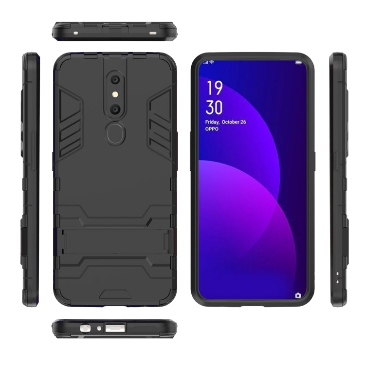 Custodia antiurto PC TPU per OPPO F11 Pro con supporto