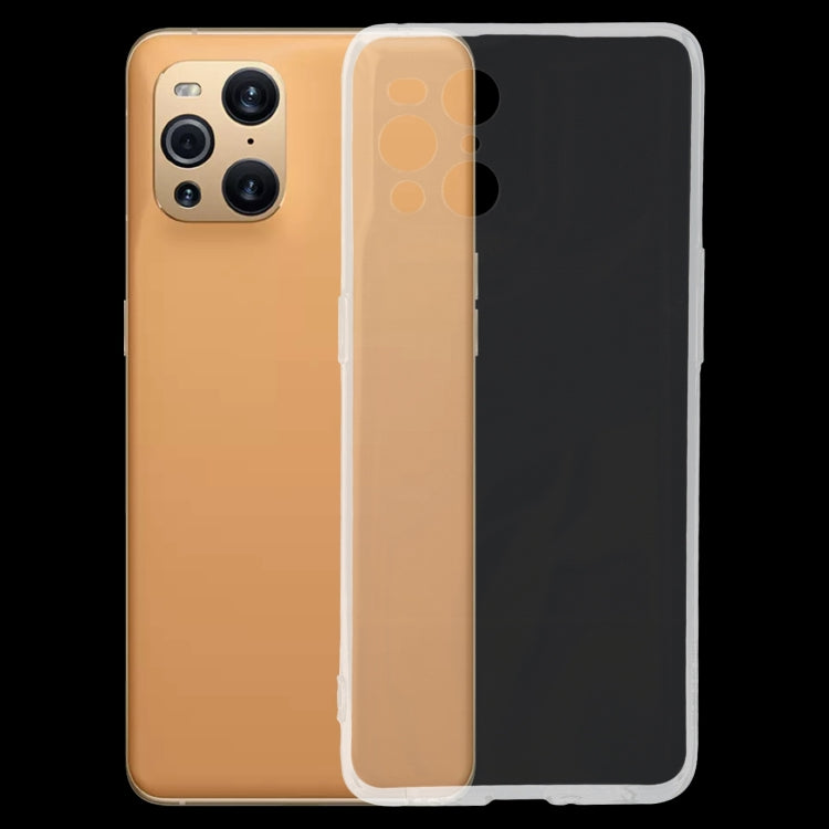 Custodia TPU trasparente ultrasottile per OPPO Find X3 Pro
