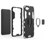 Custodia protettiva PC TPU per OPPO F9 con anello magnetico