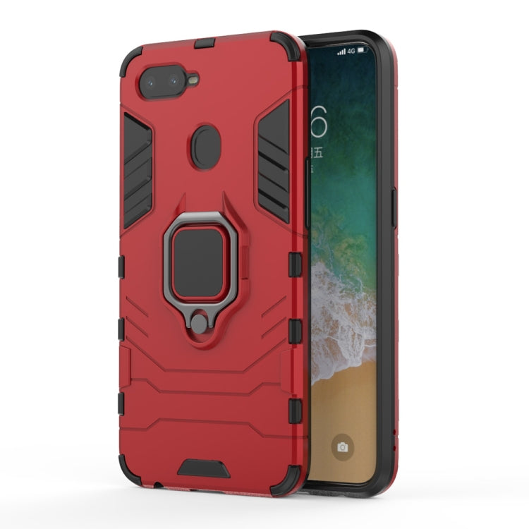 Custodia protettiva PC TPU per OPPO F9 con anello magnetico