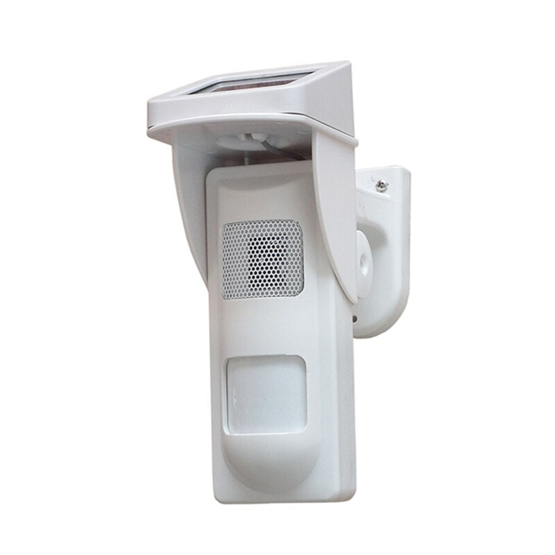 Sensore movimento PIR solare con sistema sonoro e flash LED