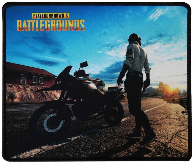 Tappetino Mouse 25x21 cm PlayerUnknown's Battlegrounds Personaggio con motocicletta
