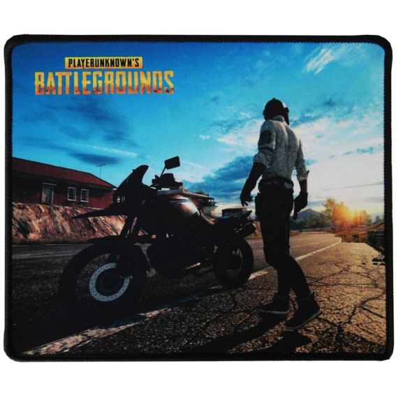 Tappetino Mouse 25x21 cm PlayerUnknown's Battlegrounds Personaggio con motocicletta