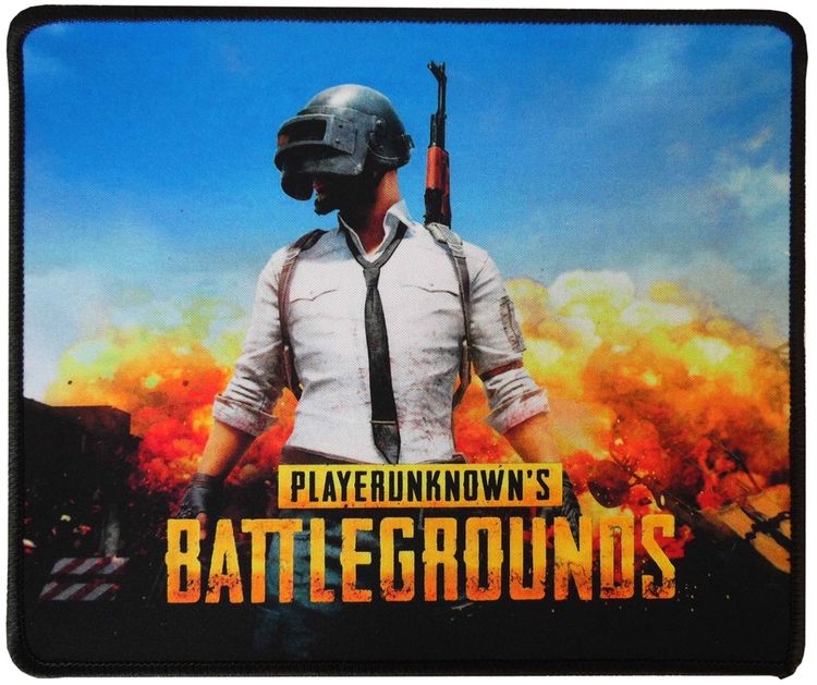 Tappetino Mouse 25x21 cm PlayerUnknown's Battlegrounds Personaggio con casco e fucile