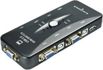 Switch KVM 4 porte USB 2.0 connettori USB/VGA