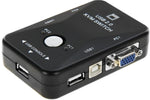 Switch KVM 2 porte USB 2.0 connettori USB/VGA