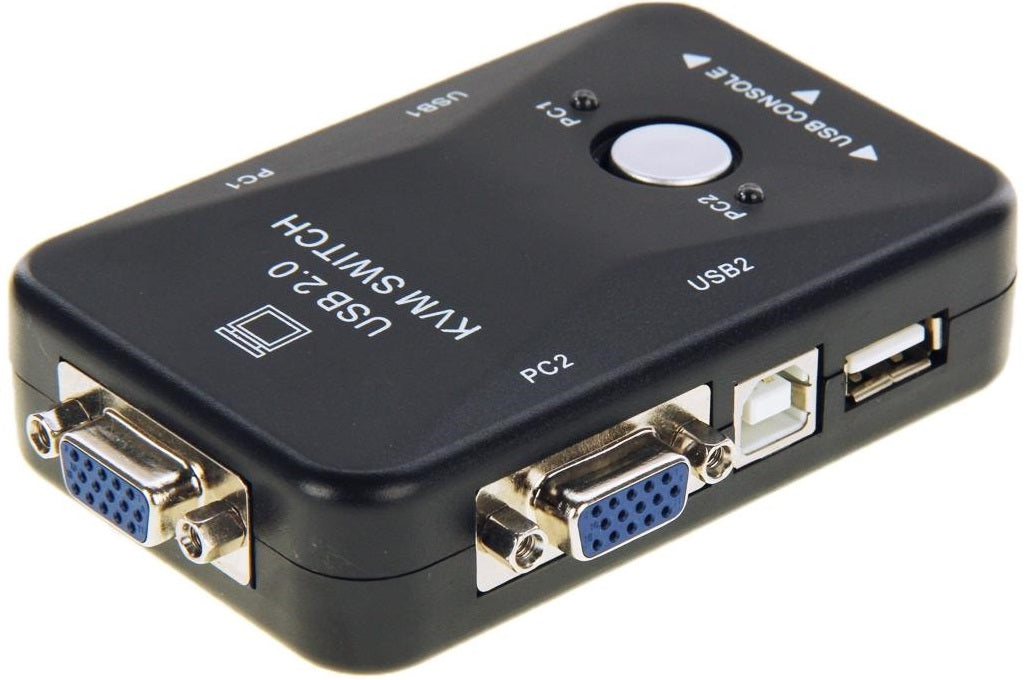 Switch KVM 2 porte USB 2.0 connettori USB/VGA  KVM21UA P1389Switch KVM 2 porte USB 2.0 connettori USB/VGA  KVM21UA P1389