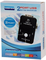 Switch KVM 2 porte USB 2.0 connettori USB/VGA  KVM21UA P1389