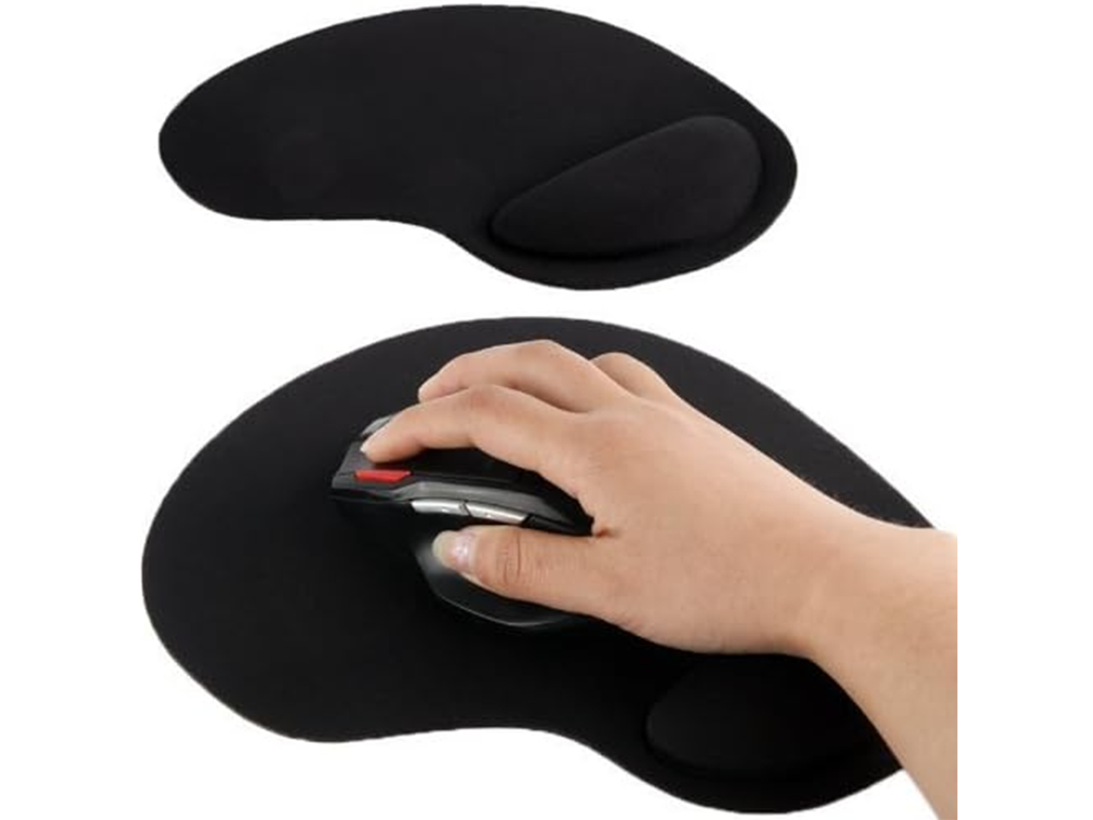 Tappetino per mouse con poggia polso in memory gel