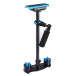 Stabilizzatore portatile in fibra di carbonio PULUZ 38,5-61 cm per video e fotocamere digitali DSLR e DV, intervallo di carico: 0,5-3 kg, P60T Black, P60T Blue, P60T Red, RU Stock P60T Black