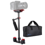 Stabilizzatore portatile in fibra di carbonio PULUZ 38,5-61 cm per video e fotocamere digitali DSLR e DV, intervallo di carico: 0,5-3 kg, P60T Black, P60T Blue, P60T Red, RU Stock P60T Black