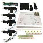 Kit universale chiusura centralizzata per auto con telecomandi - 4 porte P951