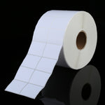 Adesivo in carta per stampante per etichette con nastro carbone, dimensioni: 30 mm x 40 mm (5000 etichette), 30x40mm