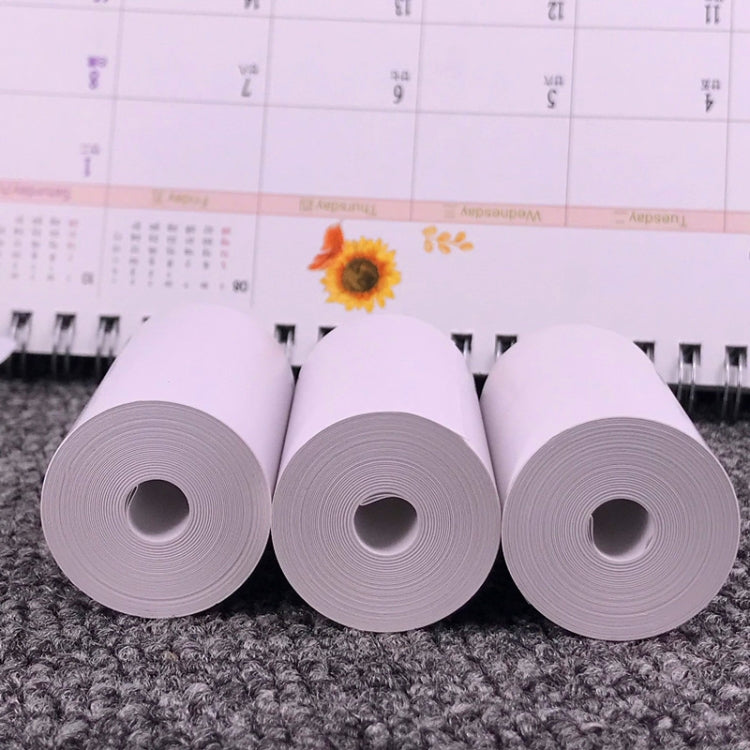 10 adesivi in carta per stampante termica 57x30 mm