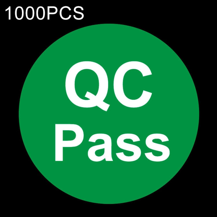 Etichetta per pass QC adesiva di forma rotonda da 1000 pezzi