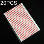 Etichetta di rilavorazione adesiva per rilavorazione a freccia autoadesiva a forma di rettangolo da 20 pezzi, Rectangle Shape