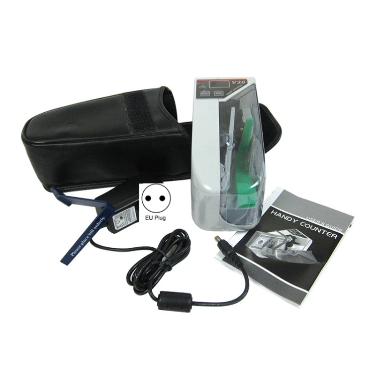 V30 Mini Contasoldi portatile multibanconota per conteggio banconote, spina europea, EU Plug