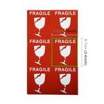 Etichetta fragile autoadesiva inglese di avvertimento da 100 pezzi, Fragile Label