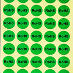 Etichetta RoHS autoadesiva RoHS da 1000 pezzi di forma rotonda, diametro: 15 mm, Diameter: 15mm