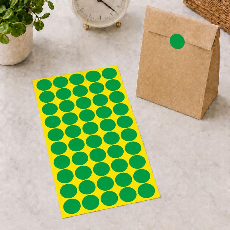 Etichetta adesiva colorata autoadesiva a forma rotonda da 1000 pezzi