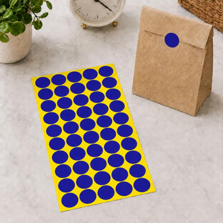 Etichetta adesiva colorata autoadesiva a forma rotonda da 1000 pezzi