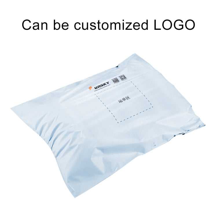 Buste postali da 100 pezzi per imballaggio, dimensioni: 130mm x 190mm+40mm, personalizza logo e design