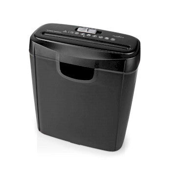 Paper Shredder | Strip Cut | 6x A4 pages | 10 l | Safety standard: DIN 2 | 190 W | Black