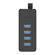 ORICO W5P-U3-30 HUB desktop USB 3.0 a 4 porte con cavo micro USB da 30 cm Alimentatore, W5P-U3-30 Black, W5P-U3-30 White