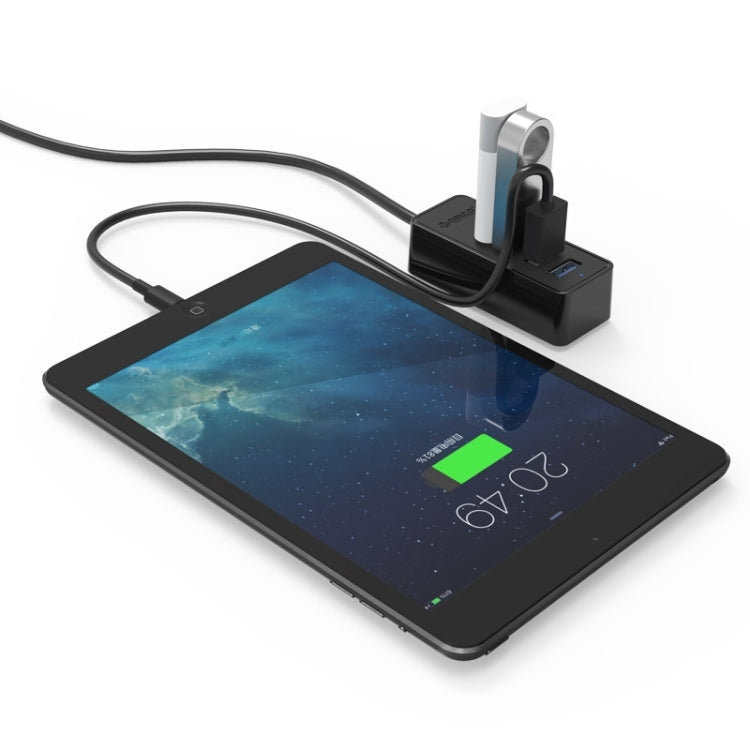 ORICO W5P-U3-30 HUB desktop USB 3.0 a 4 porte con cavo micro USB da 30 cm Alimentatore, W5P-U3-30 Black, W5P-U3-30 White