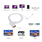 Cavo adattatore Mini DisplayPort maschio a VGA maschio da 1,8 m