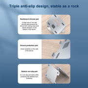 Supporto per supporto pieghevole rialzato per notebook in lega di alluminio ORICO LST-T1, LST-T1