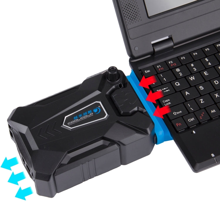 Ice Troll III Tappetino di raffreddamento per notebook da gioco per laptop Ventola di raffreddamento con estrazione dell'aria silenziosa Radiatore di calore turbo con cavo USB appropriato