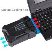 Ice Troll III Tappetino di raffreddamento per notebook da gioco per laptop Ventola di raffreddamento con estrazione dell'aria silenziosa Radiatore di calore turbo con cavo USB appropriato